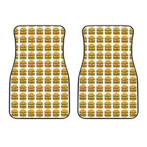 Hamburger Pattern Print Design 05 Front Car Mats