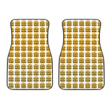 Hamburger Pattern Print Design 05 Front Car Mats