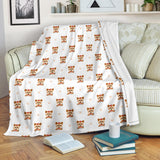 Yorkshire Terrier Pattern Print Design 03 Premium Blanket