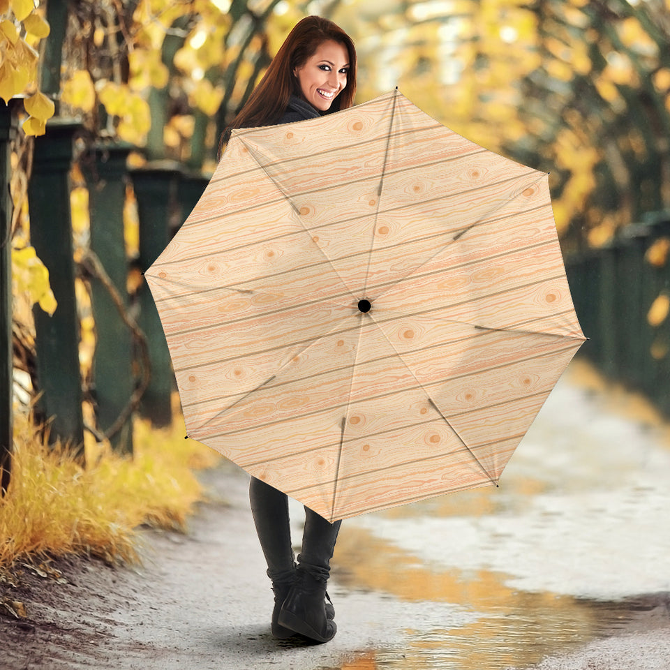 Wood Printed Pattern Print Design 05 Umbrella