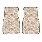 Shell Pattern Background Front Car Mats