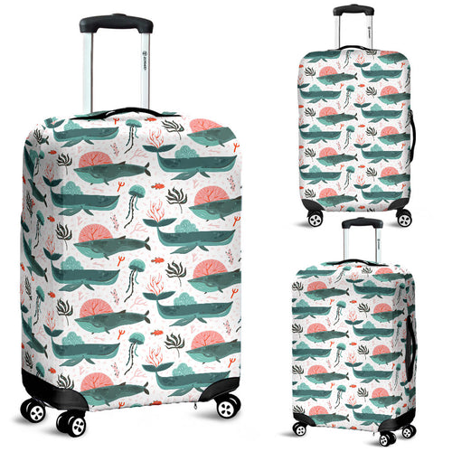 Whale Jelly Fish Pattern  Luggage Covers