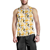 Saxophone Theme Pattern Men Tank Top