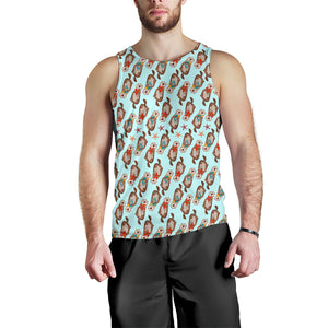 Otter Pattern Background Men Tank Top