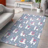 Llama Chirstmas Pattern Area Rug