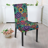 Gear Pattern Print Design 02 Dining Chair Slipcover