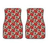 Hibiscus Pattern Print Design 04 Front Car Mats