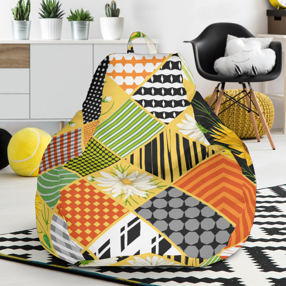 Sunflower Pattern Bean Bag Cover