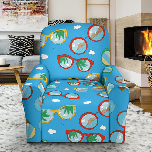 Sun Glasses Pattern Print Design 03 Recliner Chair Slipcover
