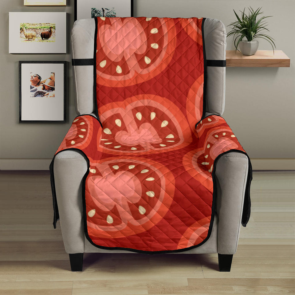 Sliced Tomato Pattern Chair Cover Protector