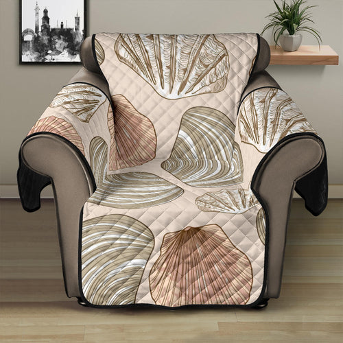 Shell Pattern Background Recliner Cover Protector