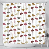 Autamn Ginkgo Leaves Pattern Shower Curtain Fulfilled In US