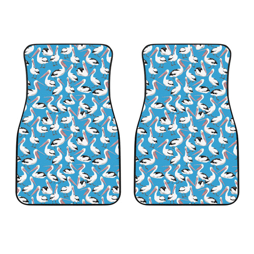 Pelican Pattern Print Design 04 Front Car Mats