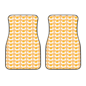 Fried Eggs Pattern Print Design 04 Front Car Mats