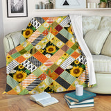 Sunflower Pattern Premium Blanket