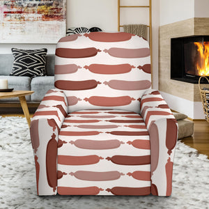 Sausage Pattern Print Design 02 Recliner Chair Slipcover