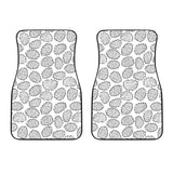 Potato Chips Pattern Print Design 03 Front Car Mats