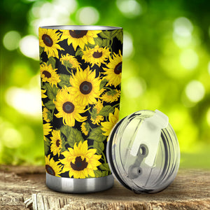 Sunflower Theme Pattern  Tumbler