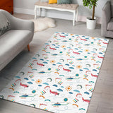 Helicopter Plane Pattern Area Rug