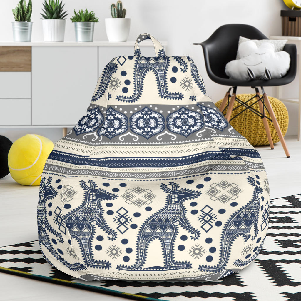 Kangaroo Aboriginal Pattern Ethnic Motifs Bean Bag Cover