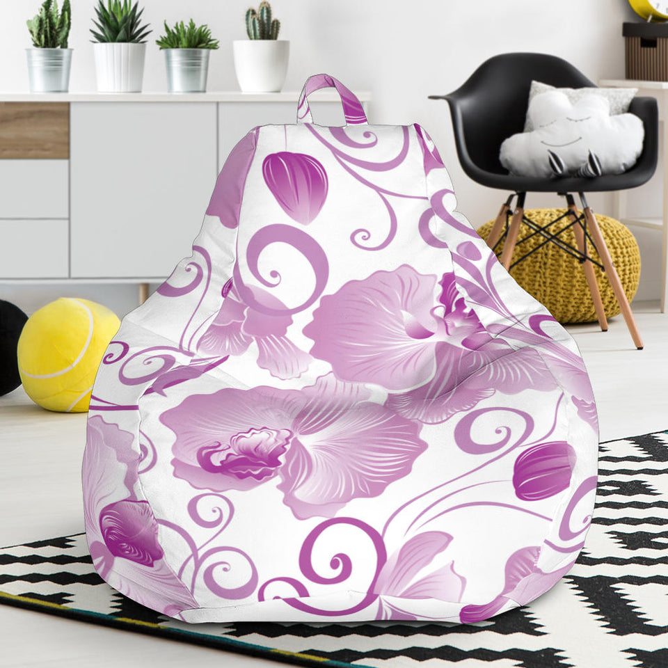 Orchid Pattern Bean Bag Cover