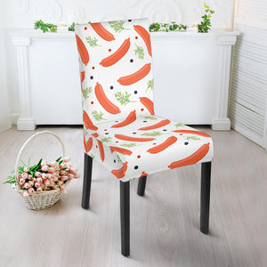 Sausage Pattern Print Design 03 Dining Chair Slipcover