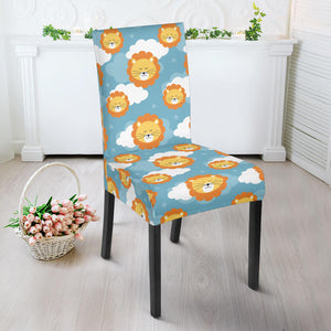 Lion Pattern Print Design 05 Dining Chair Slipcover