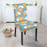 Lion Pattern Print Design 05 Dining Chair Slipcover