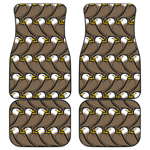 Eagle Pattern Print Design 02 Front and Back Car Mats