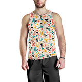 Saxophone Pattern Background Men Tank Top