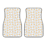 Fried Eggs Pattern Print Design 05 Front Car Mats