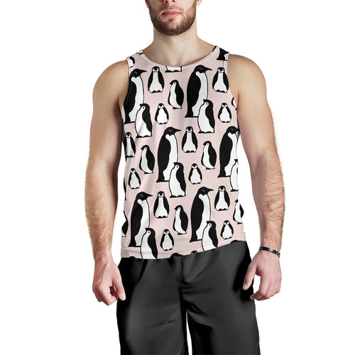 Penguin Pattern Background Men Tank Top