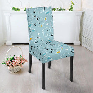 Greyhound Pattern Print Design 03 Dining Chair Slipcover