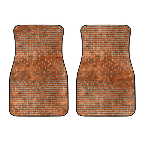 Brick Printed Pattern Print Design 04 Front Car Mats