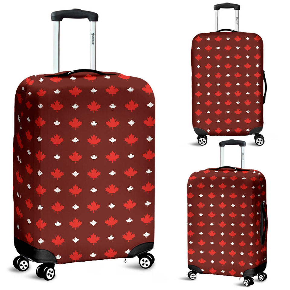 Canadian Maple Leaves Pattern background Luggage Covers