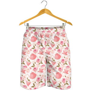 Tea pots Pattern Print Design 04 Men Shorts