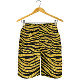 Gold Bengal Tiger Pattern Men Shorts