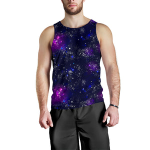 Space Galaxy Pattern Men Tank Top