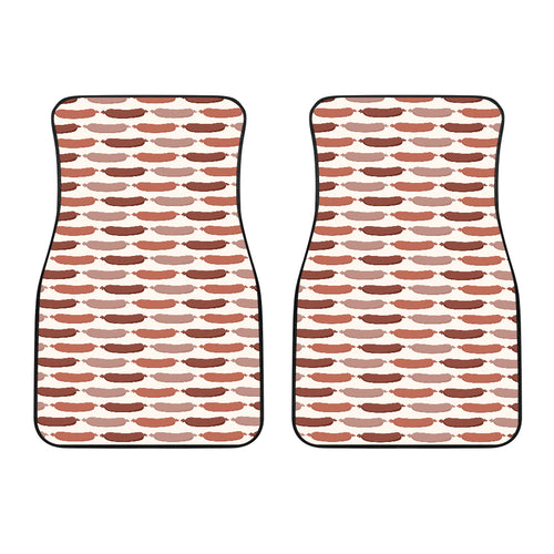 Sausage Pattern Print Design 02 Front Car Mats