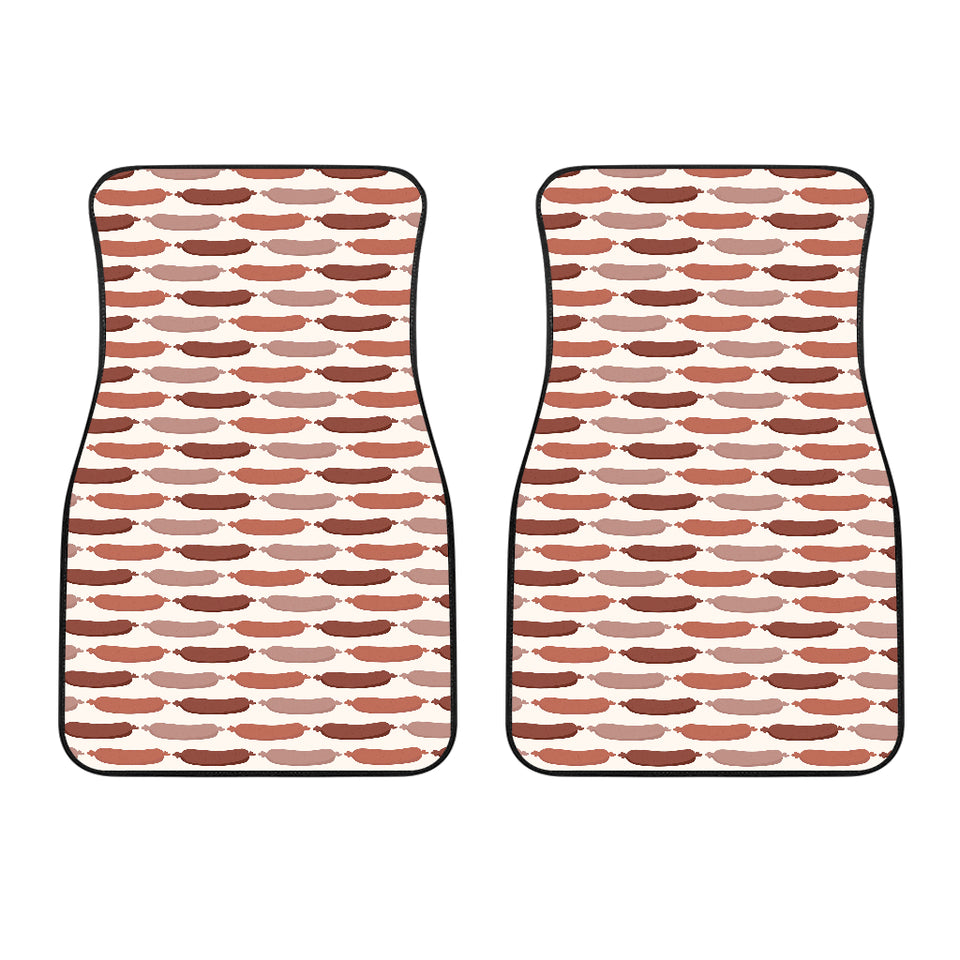 Sausage Pattern Print Design 02 Front Car Mats