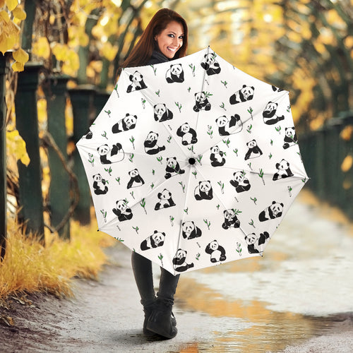 Panda Pattern Background Umbrella