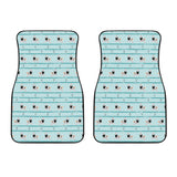 Ostrich Pattern Print Design 04 Front Car Mats