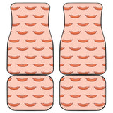 Sausage Pattern Print Design 01 Front and Back Car Mats