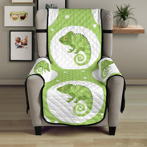 Chameleon Lizard Circle Pattern Chair Cover Protector