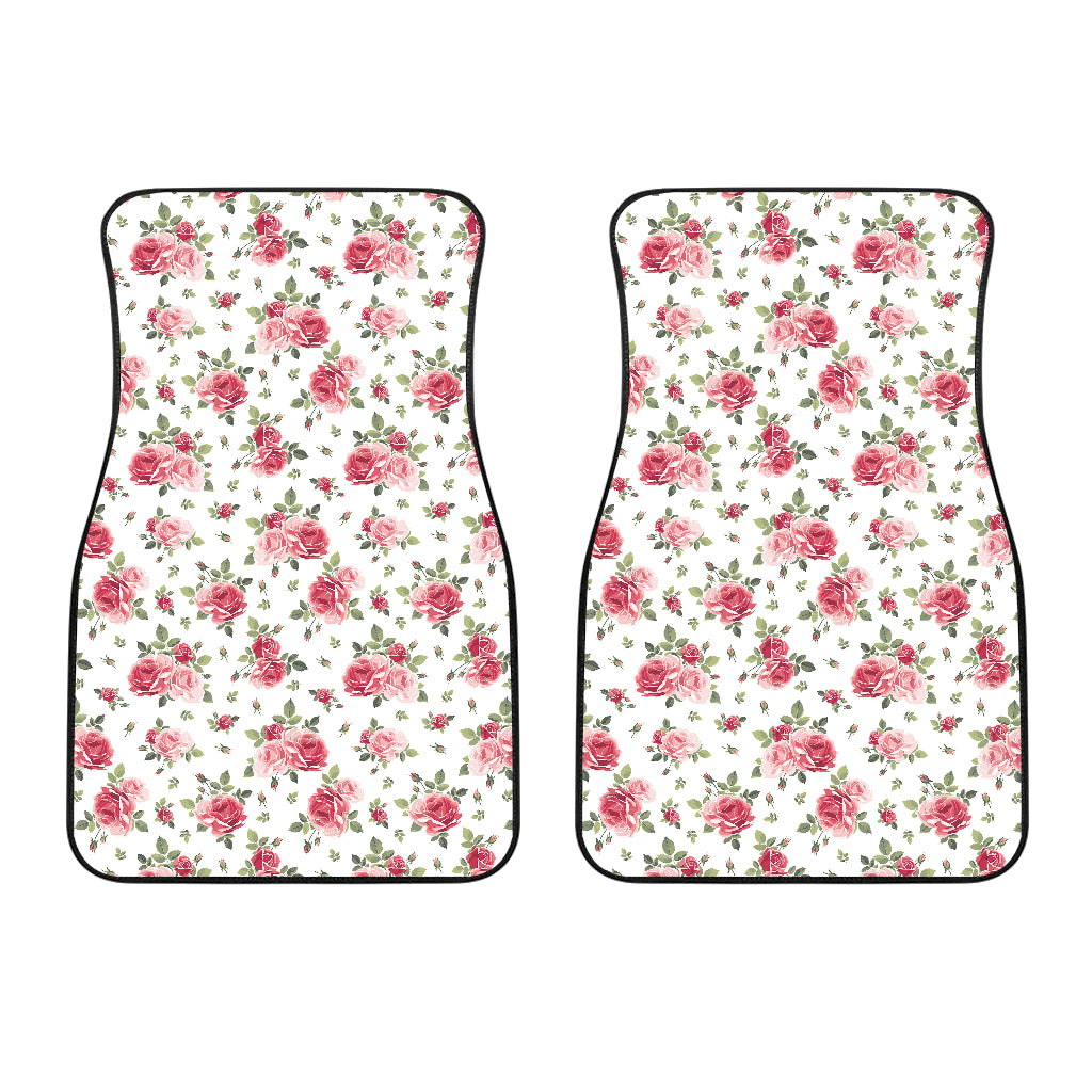 Rose Pattern Print Design 02 Front Car Mats