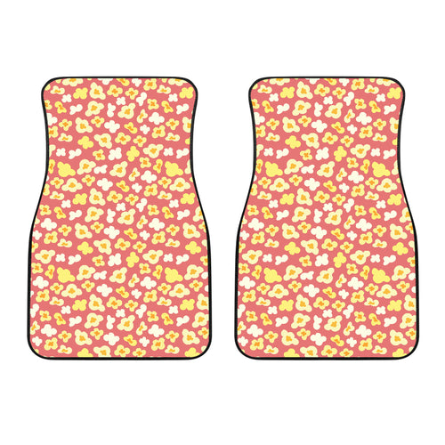 Popcorn Pattern Print Design 01 Front Car Mats