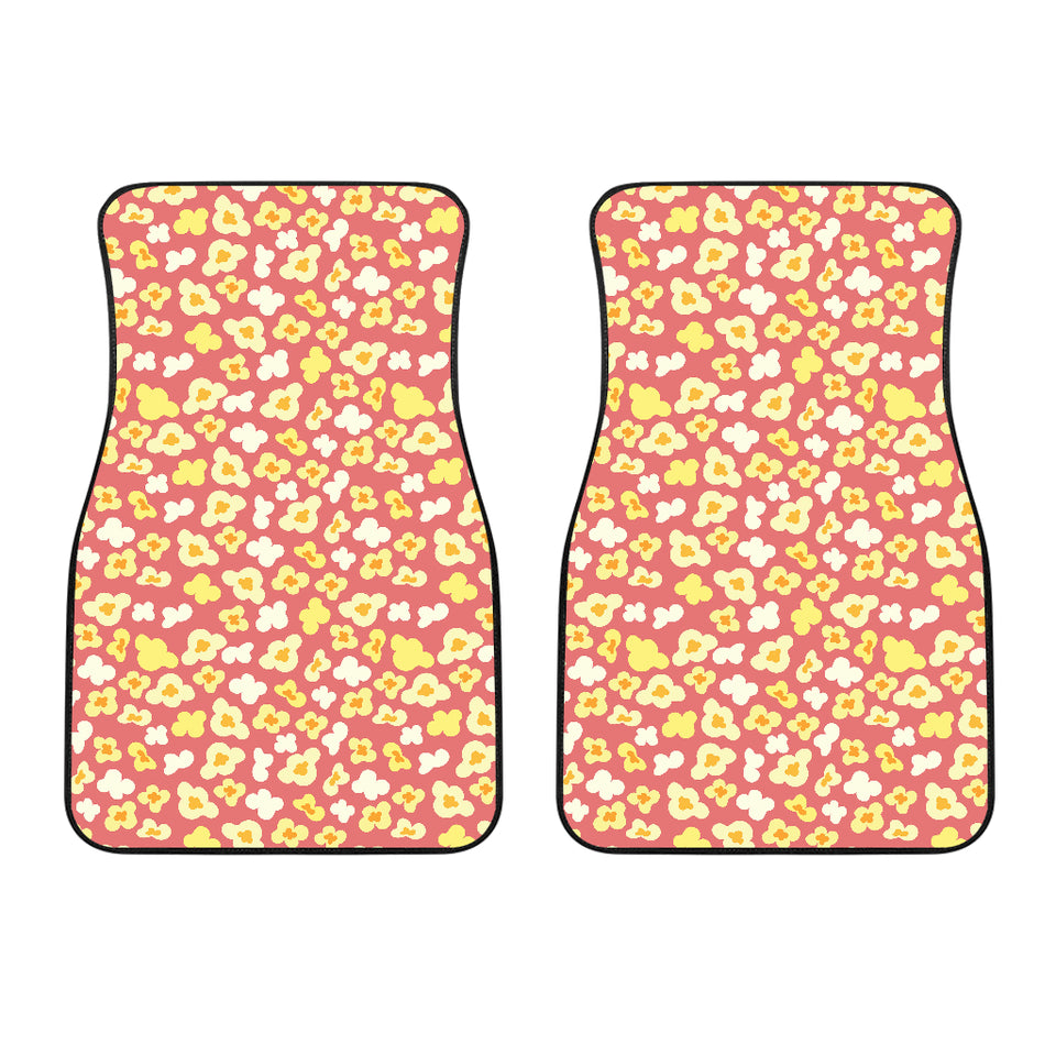 Popcorn Pattern Print Design 01 Front Car Mats