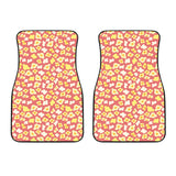 Popcorn Pattern Print Design 01 Front Car Mats