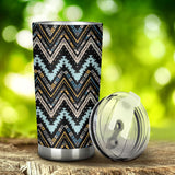 Zigzag Chevron African Afro Dashiki Adinkra Kente Tumbler