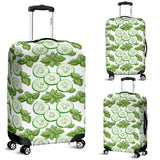 Sliced Cucumber Leaves Pattern Luggage Covers